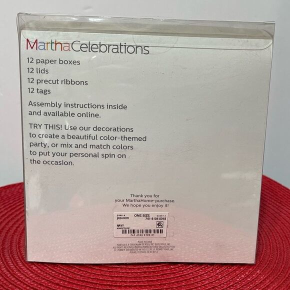 Martha Stewart Matchbox Celebrations 12 box kit Blue and White NWT - Picture 4 of 6